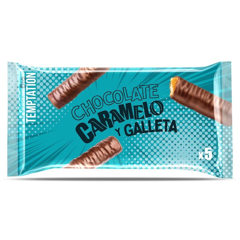 Dia Barrita de chocolate caramelo y galleta Temptation de Dia bolsa 290 g