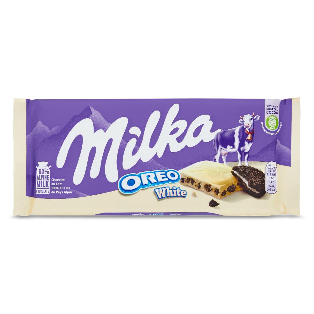 Dia Chocolate blanco con trozos de oreo Milka 100 g