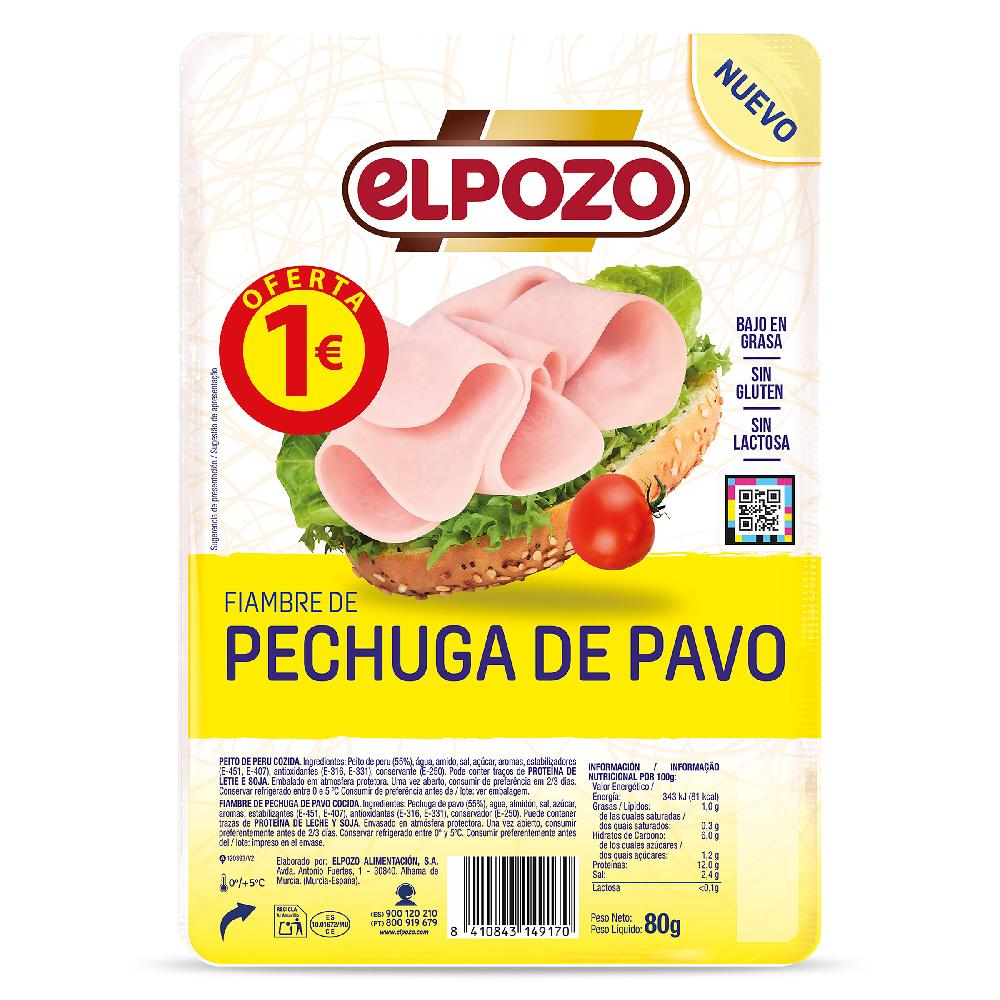 Dia Pechuga de pavo Elpozo sobre 80 g