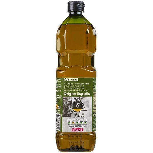 ﻿Eroski Aceite de oliva virgen extra EROSKI botella 1 litro