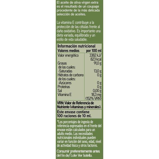﻿Eroski Aceite de oliva virgen extra EROSKI botella 1 litro Promoción trimestral
