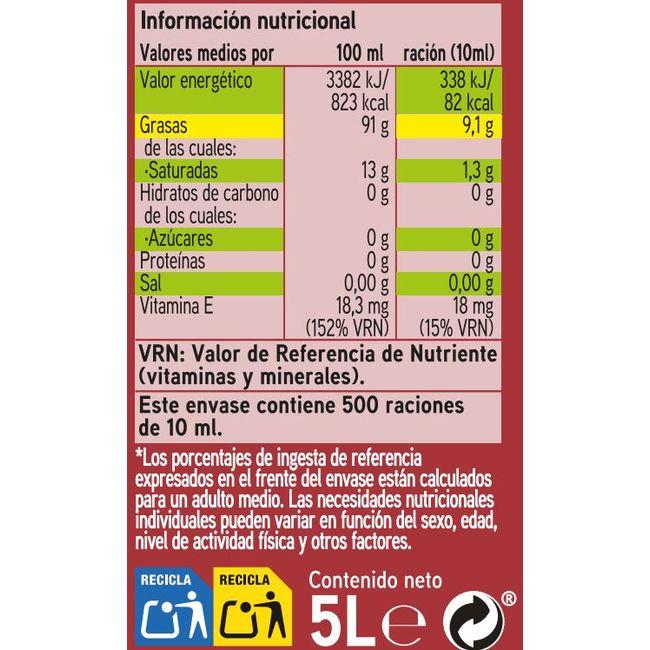 Eroski Aceite de oliva suave EROSKI garrafa 5 litros Solo queda un día