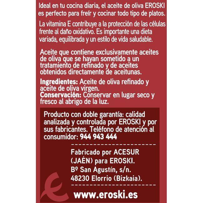 Eroski Aceite de oliva suave EROSKI garrafa 5 litros Solo queda un día