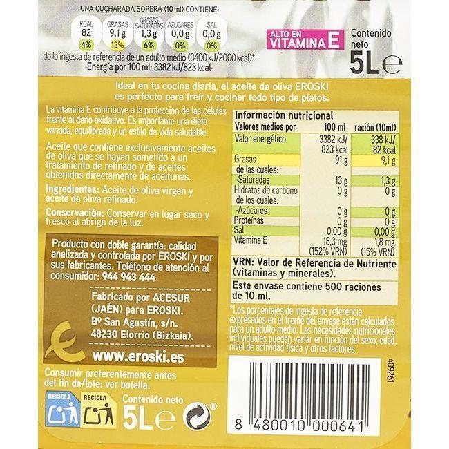 Eroski Aceite de oliva sabor EROSKI garrafa 5 litros En oferta
