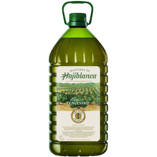 Eroski Aceite de oliva virgen extra HOJIBLANCA garrafa 5 litros