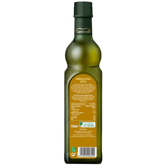 Eroski Aceite de oliva virgen extra Arbequina CARBONELL botella 75 cl Descuento por venta flash
