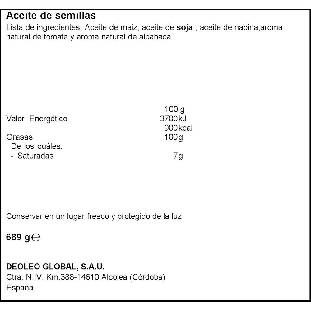 Eroski Aceite de semillas especial aliños KOIPE botella 75 cl 2025