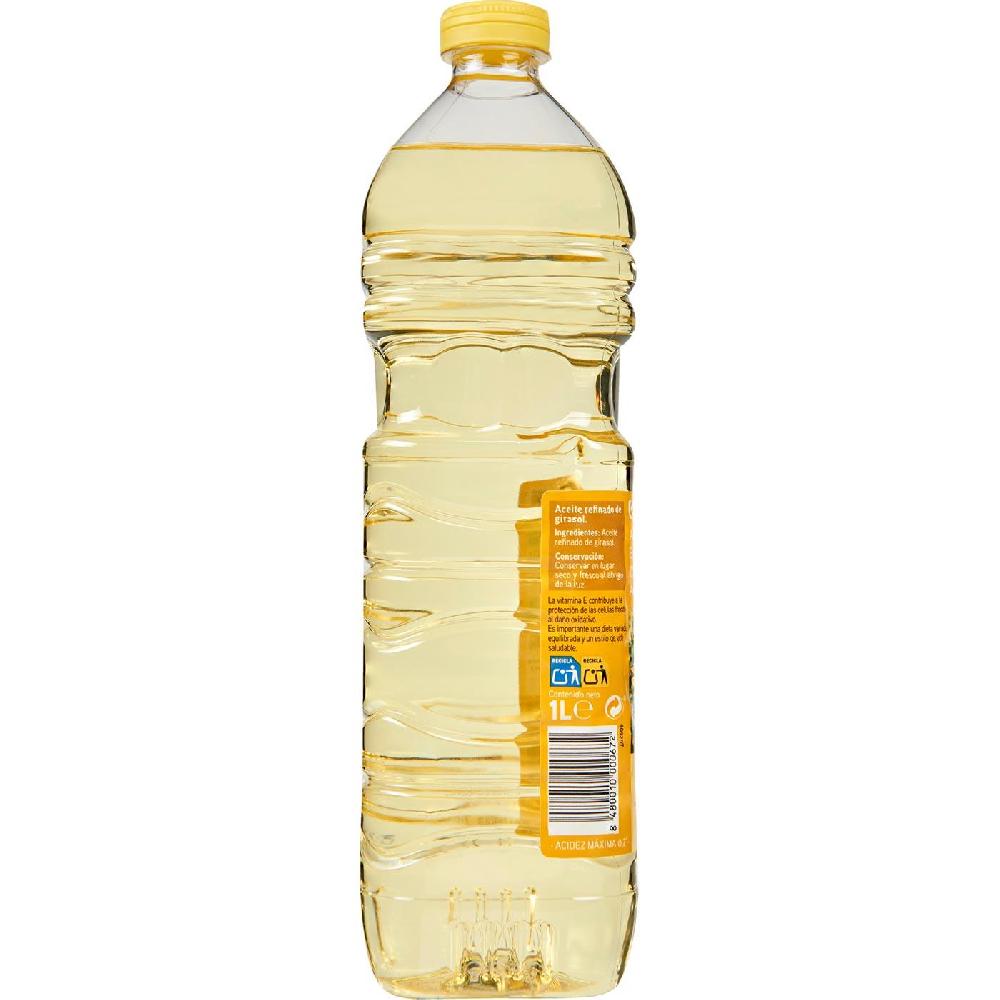 Eroski Aceite de girasol EROSKI botella 1 litro Gran oferta