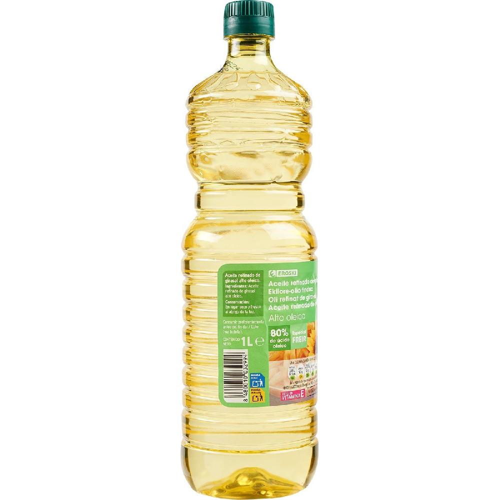 Eroski Aceite alto oleico EROSKI botella 1 litro Rebajas de fábrica