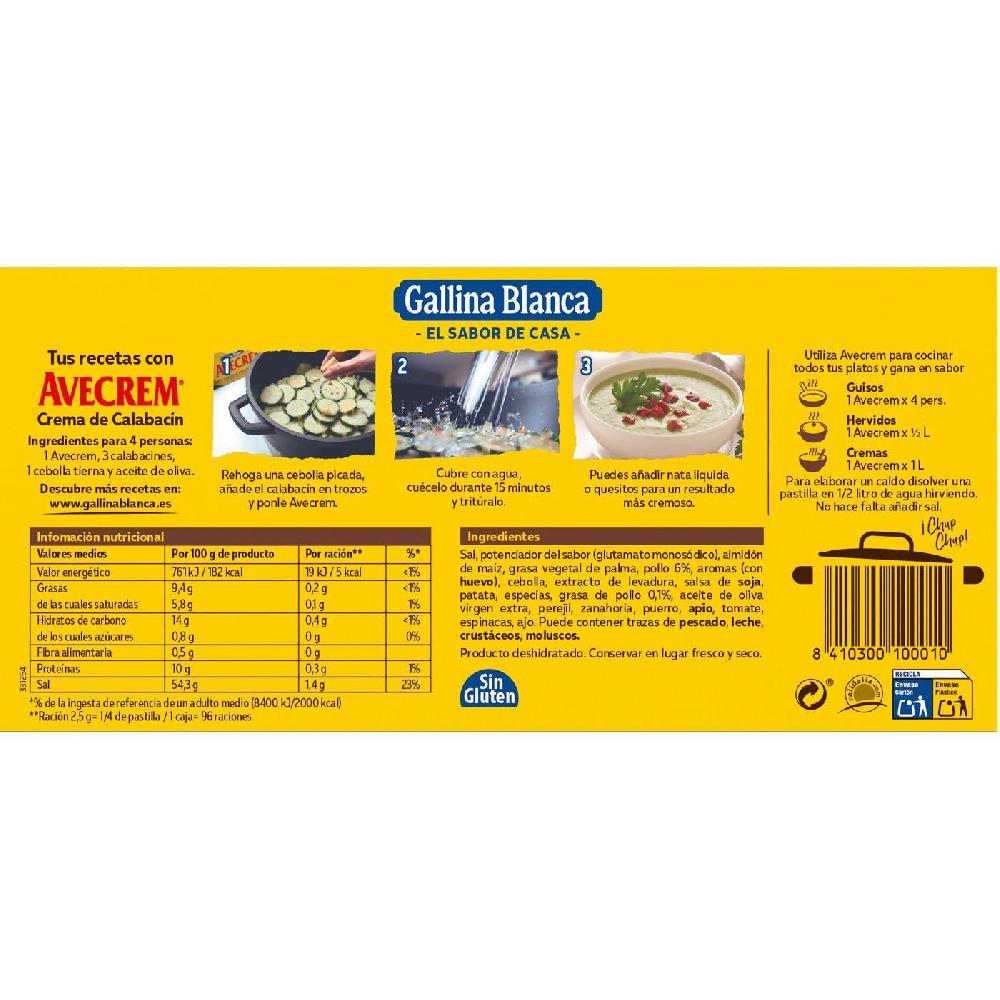 Eroski Caldo de pollo AVECREM 24 pastillas caja 240 g Descuento