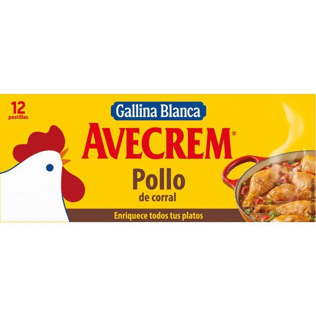 Eroski Caldo de pollo AVECREM 12 pastillas caja 135 g