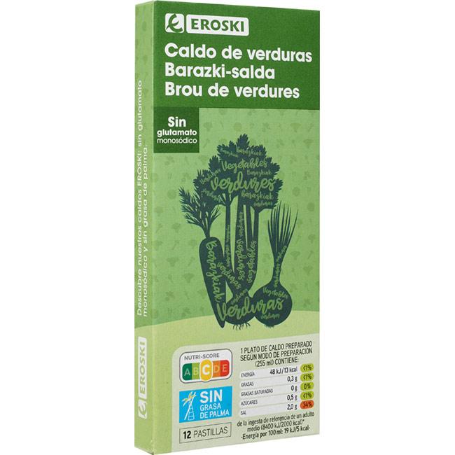 Eroski Caldo de verduras EROSKI 12 pastillas caja 120 g Tienda