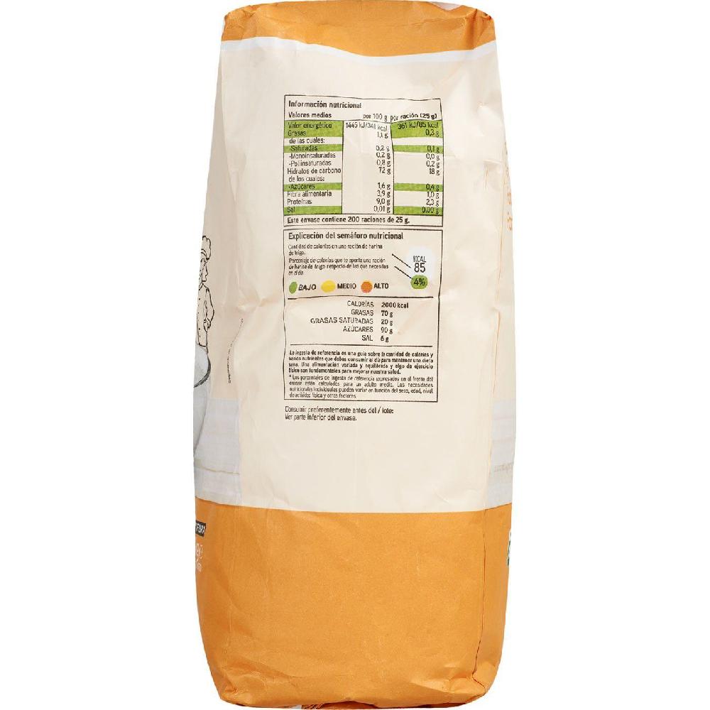 Eroski Harina de trigo EROSKI BASIC paquete 5 kg Superdescuento