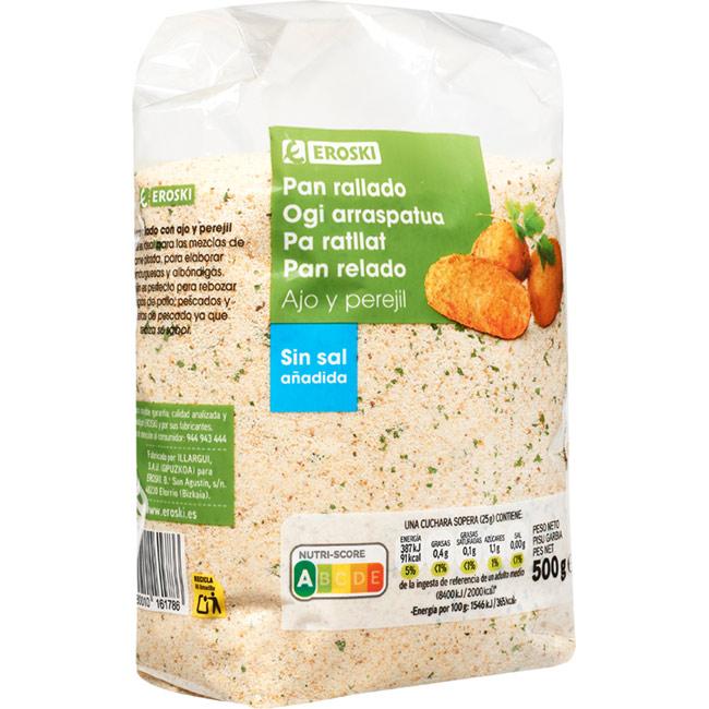 Eroski Pan rallado de ajo-perejil EROSKI paquete 500 g Descuentos del mes