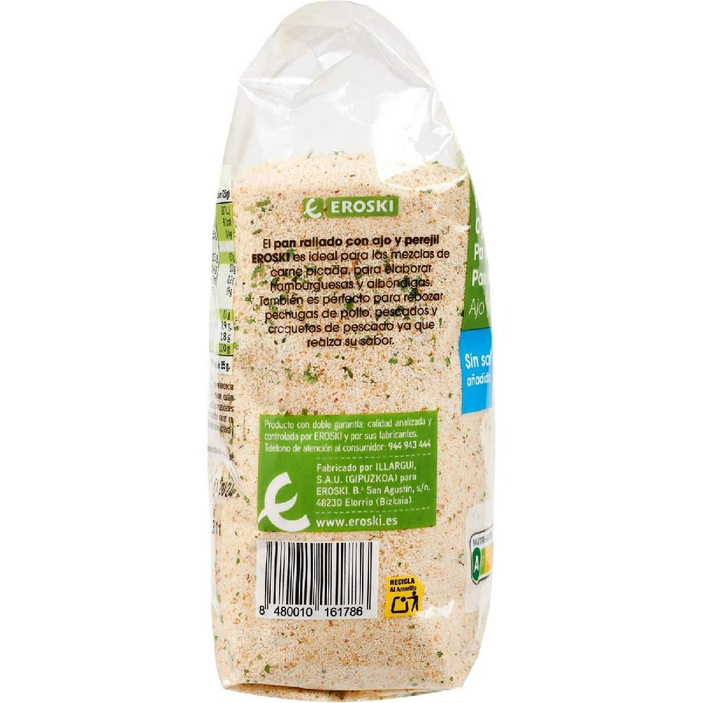 Eroski Pan rallado de ajo-perejil EROSKI paquete 500 g Descuentos del mes