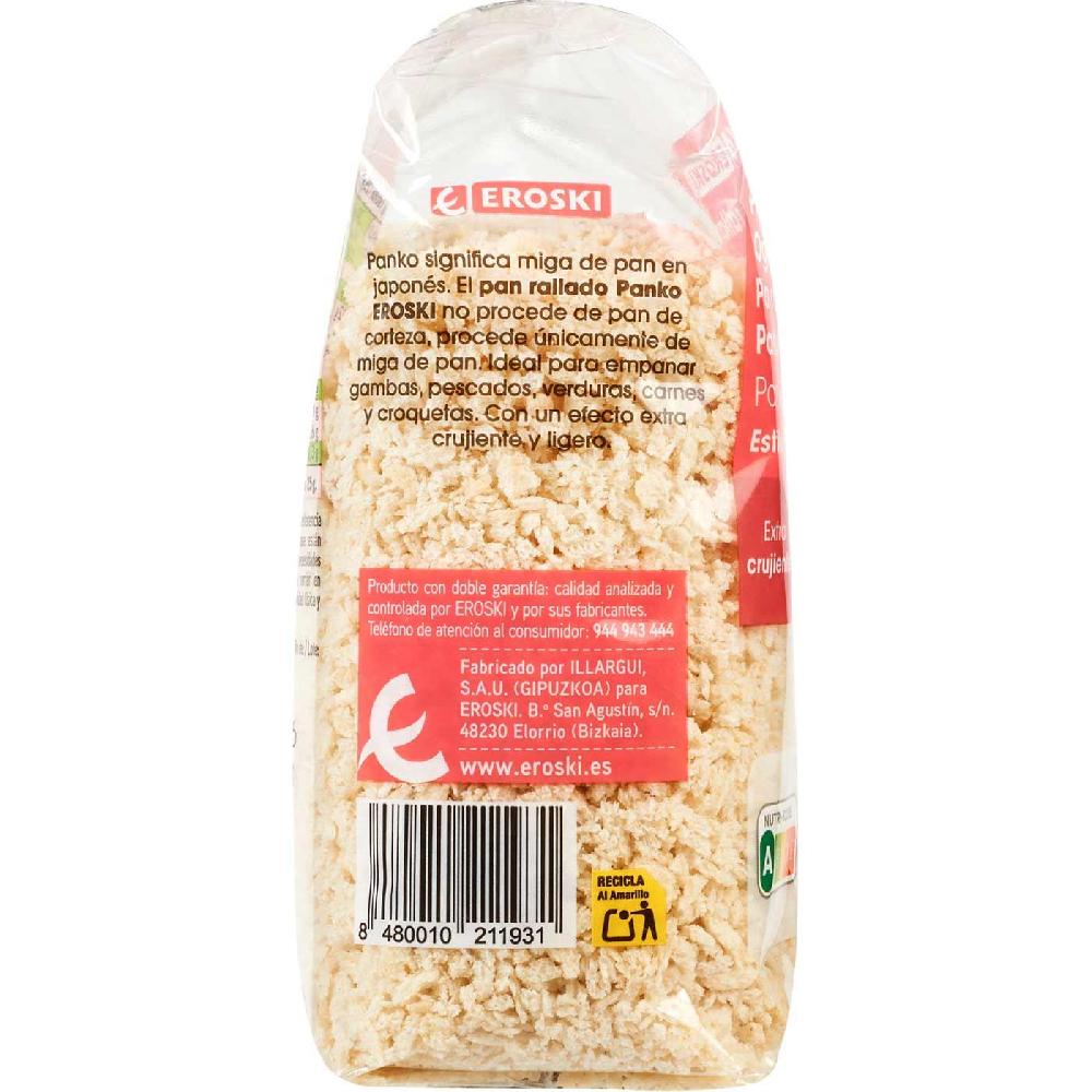 Eroski Pan rallado panko estilo japonés EROSKI paquete 250 g Oferta exclusiva