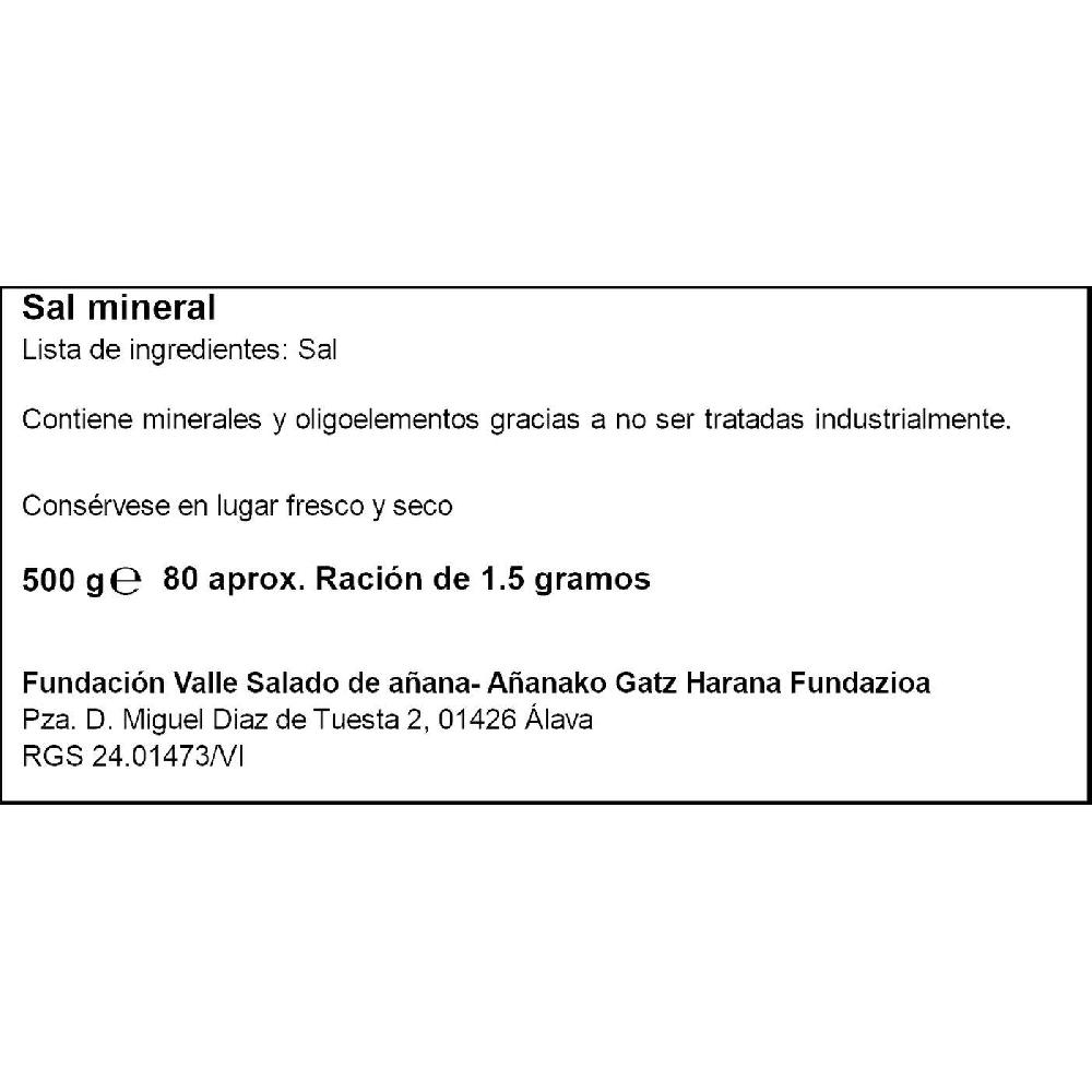 Eroski Sal fina SAL DE AÑANA paquete 500 g Rebajas de fin de temporada