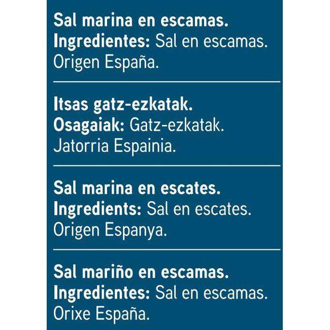 Eroski Sal marina en escamas EROSKI caja 125 g En línea