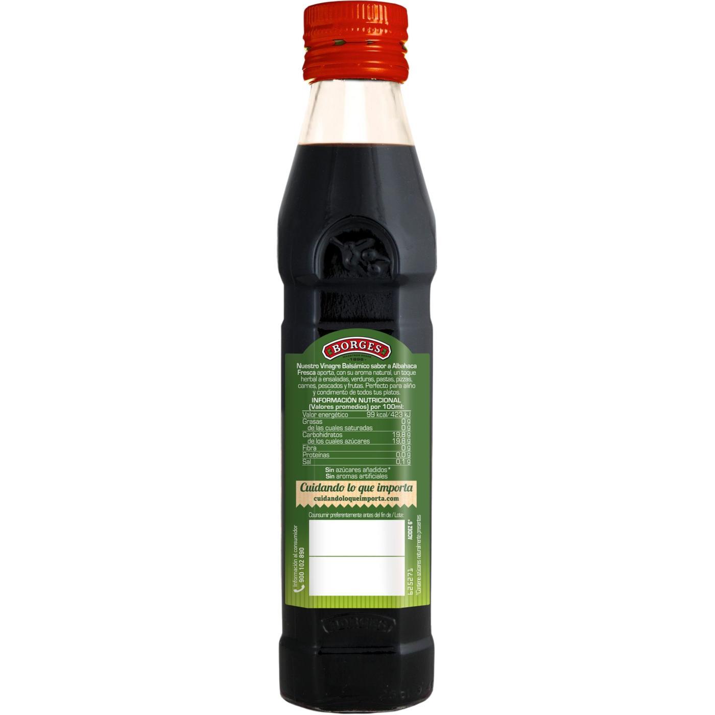 Eroski Vinagre balsamico de Módena albahaca BORGES botella 250 ml Gran oferta