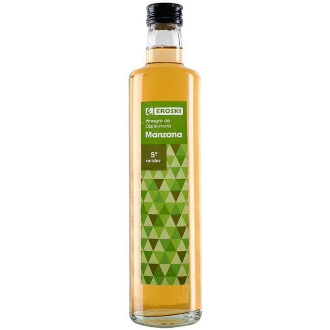 Eroski Vinagre de manzana EROSKI botella 50 cl