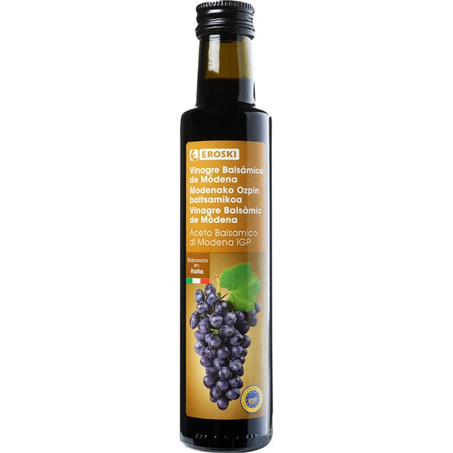 Eroski Vinagre balsámico de Módena EROSKI botella 250 ml