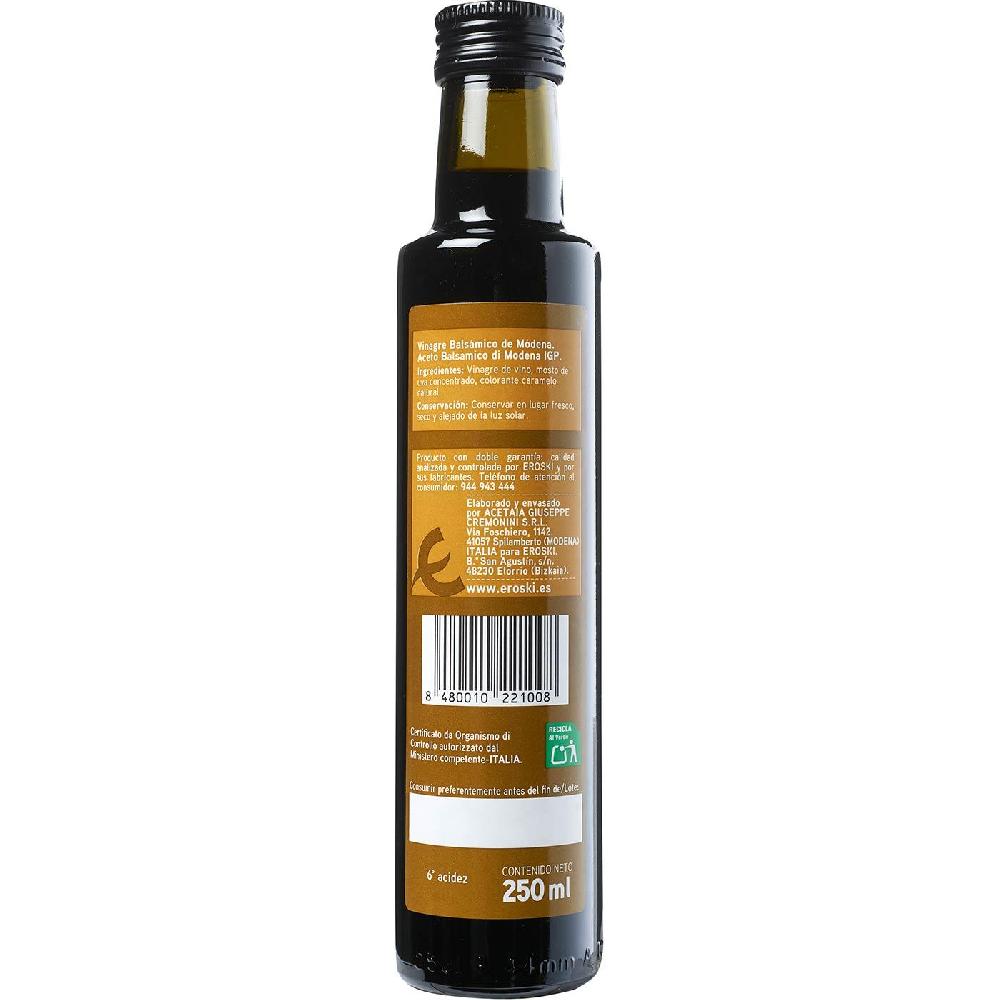 Eroski Vinagre balsámico de Módena EROSKI botella 250 ml Rebajas de fábrica
