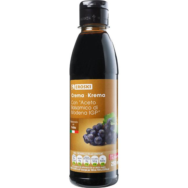 Eroski Crema balsámica de Módena EROSKI botella 250 ml