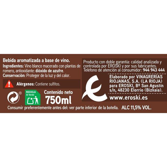 Eroski Vino para cocinar EROSKI botella 75 cl Mejor oferta