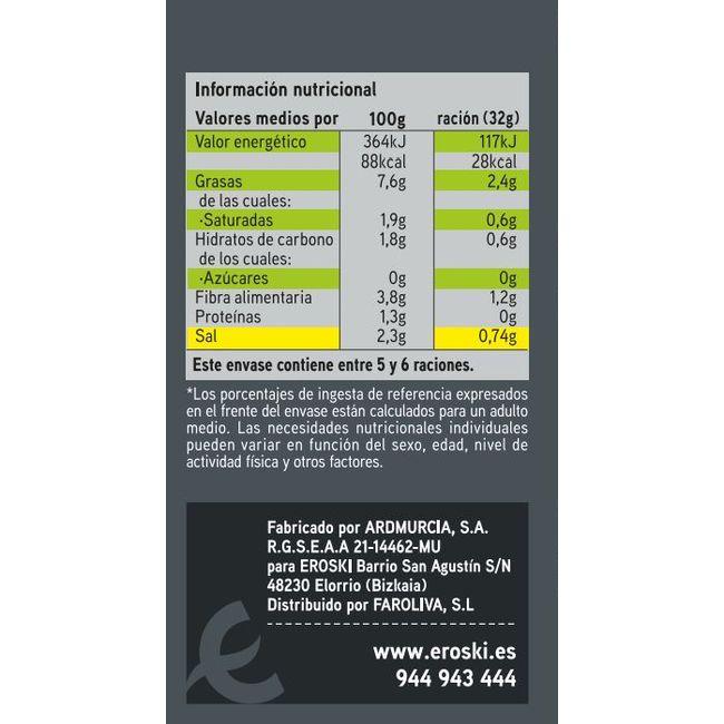 Eroski Aceitunas negras con hueso EROSKI lata 185 g Precio de fábrica