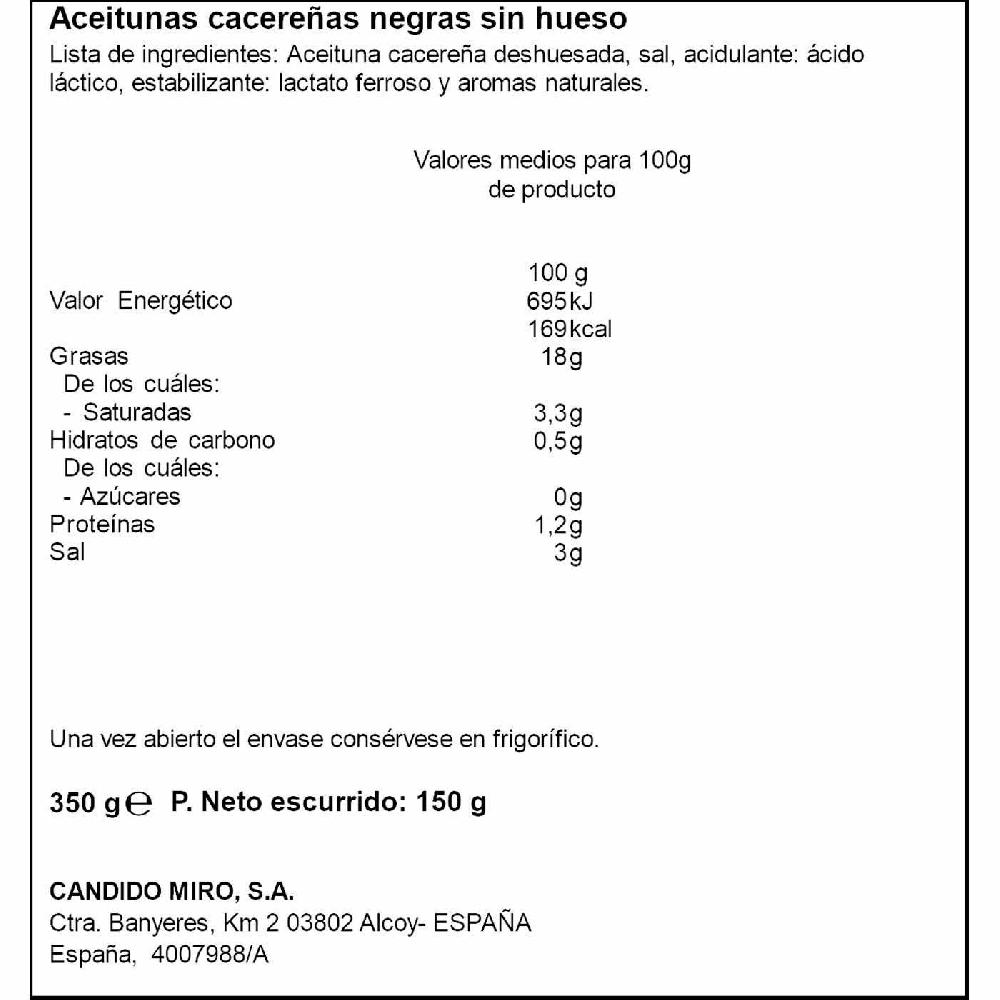 Eroski Aceitunas negras sin hueso EL SERPIS lata 150 g Promoción por tiempo limitado