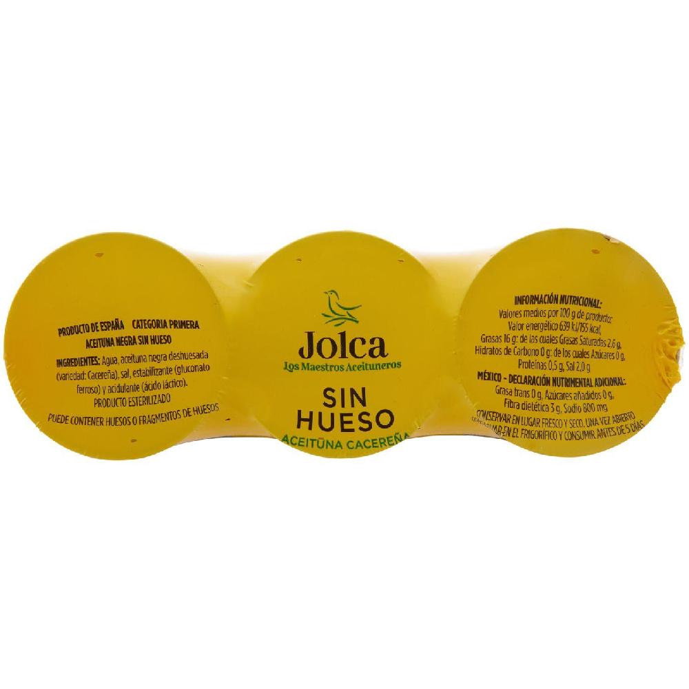 Eroski Aceituna negra sin hueso JOLCA pack 3x50 g Solo hoy