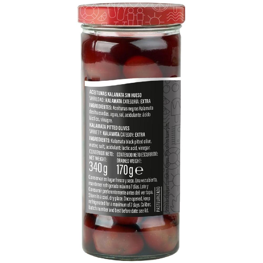 Eroski Aceituna negra kalamata SERPIS frasco 340 g Superdescuento