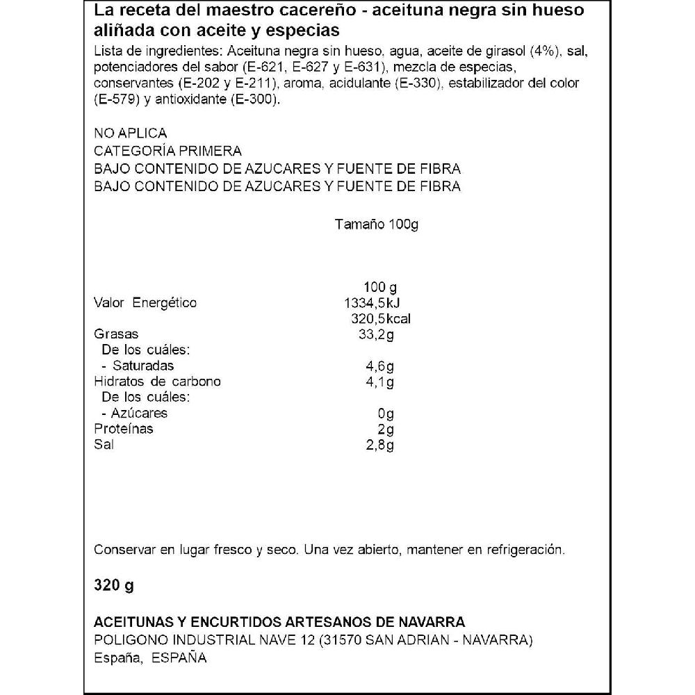 Eroski Aceitunas negras sin hueso M. ACEITUNEROS lata 150 g Tienda de fábrica