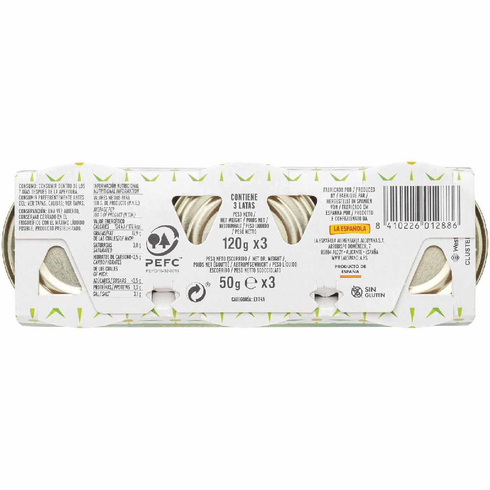 Eroski Aceitunas rellenas de jalapeño picaras LA ESPAÑOLA pack 3x50 g Última moda