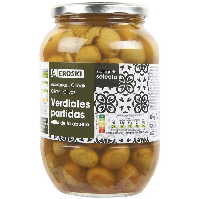 Eroski Aceitunas receta de la abuela EROSKI frasco 500 g