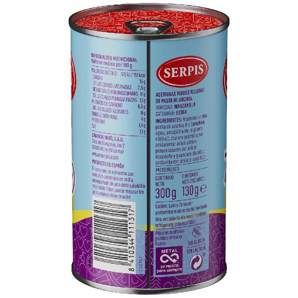 Eroski Aceitunas SERPIS BENEFIT lata 130 g Gran oferta