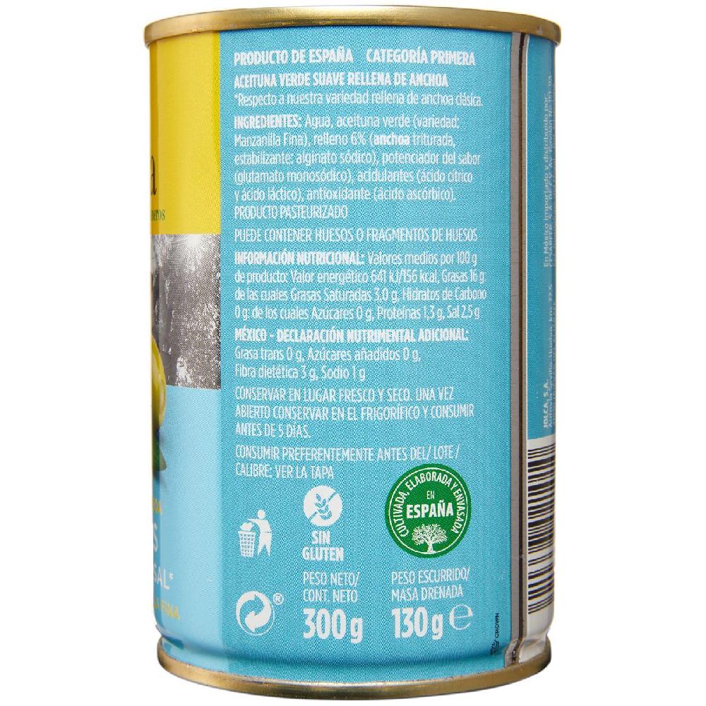 Eroski Aceitunas rellenas suaves JOLCA lata 130 g Tienda