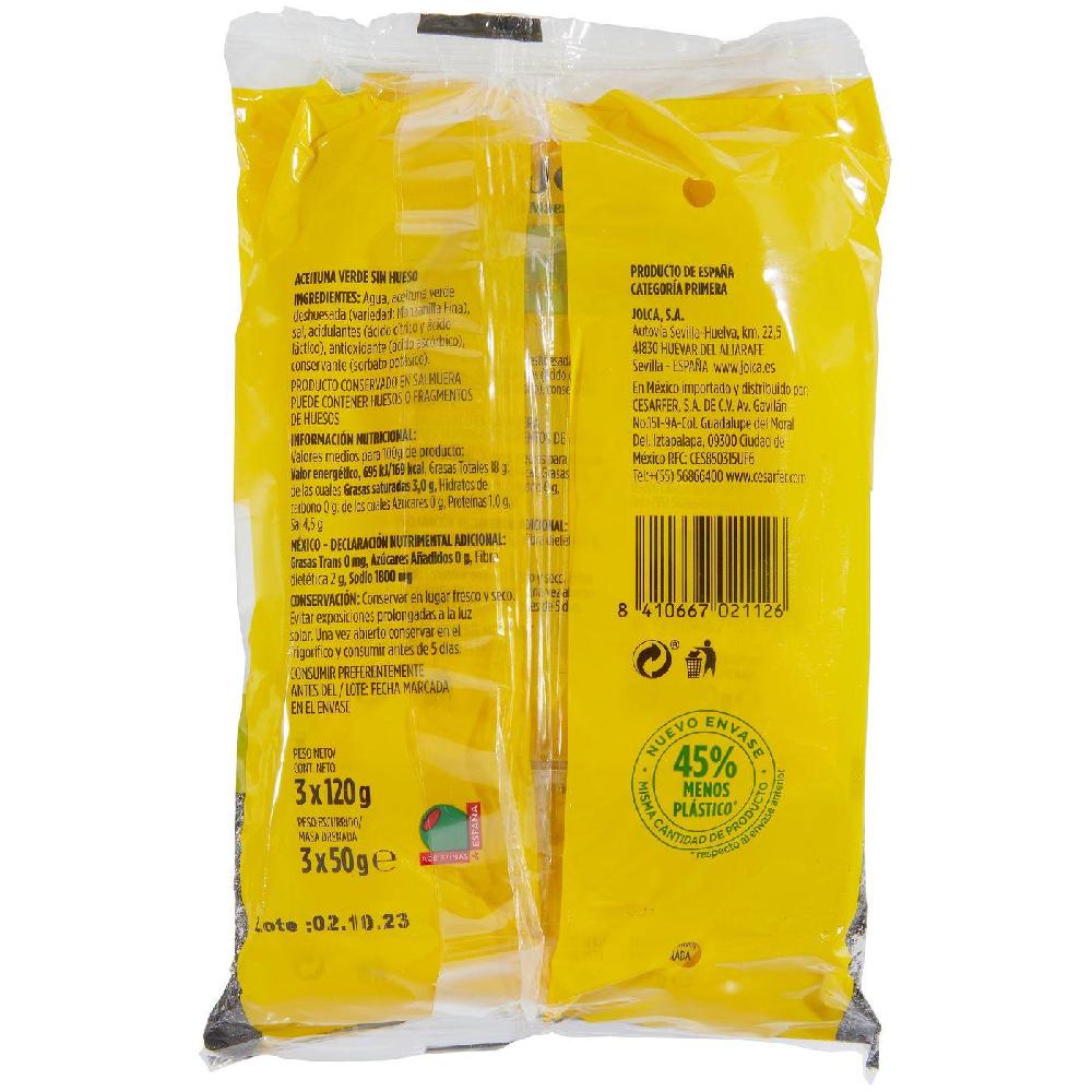 Eroski Aceitunas sin hueso JOLCA pack 3x50 g COMPRAR AHORA