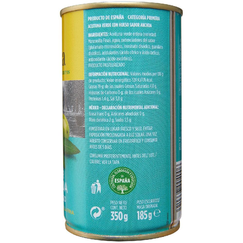 Eroski Aceitunas verdes con anchoa JOLCA lata 185 g Solo hoy