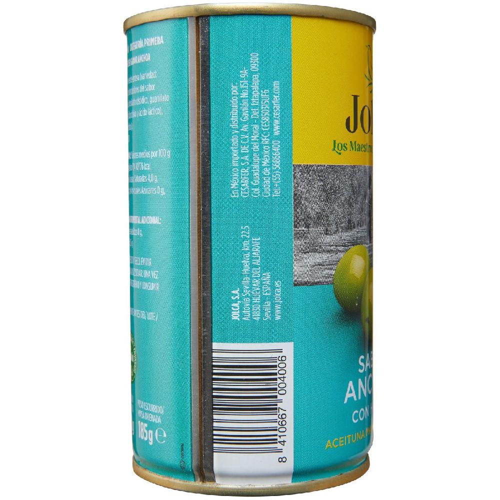 Eroski Aceitunas verdes con anchoa JOLCA lata 185 g Solo hoy