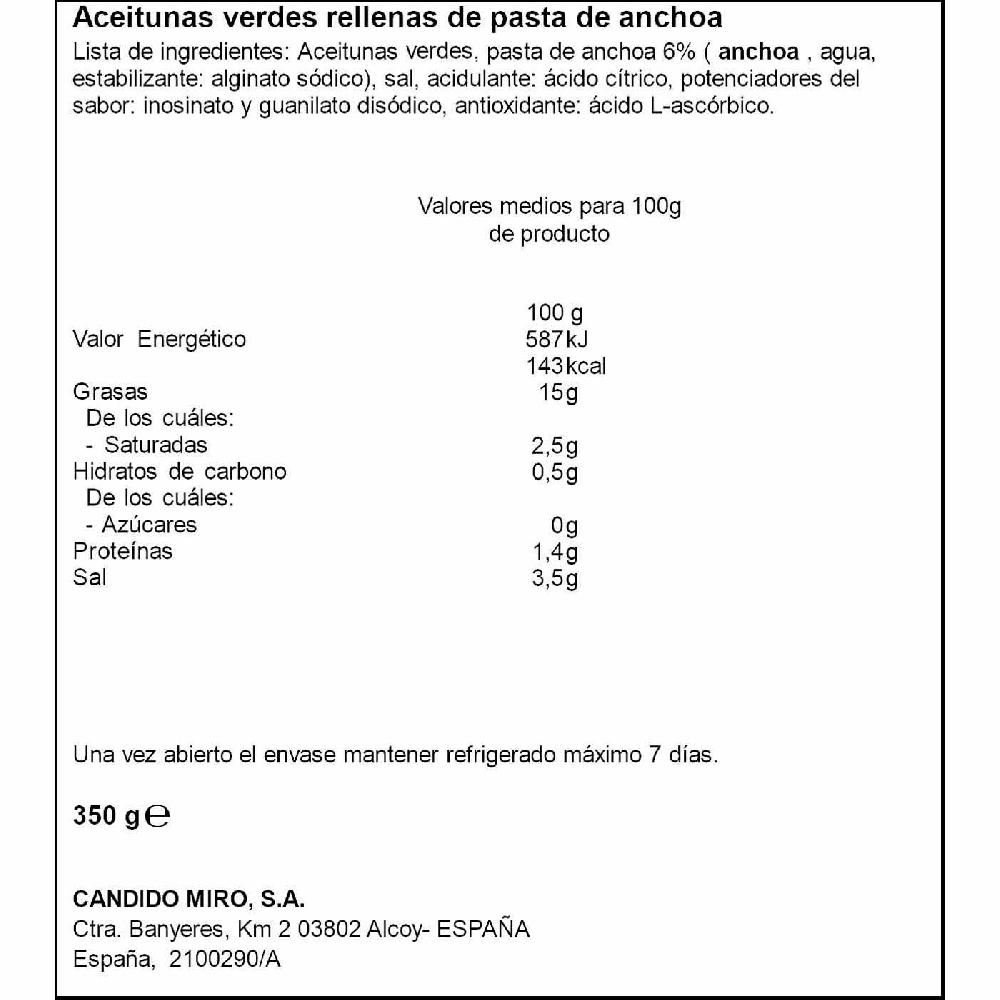 Eroski Aceitunas rellenas de anchoa EL SERPIS lata 150 g Ofertas especiales