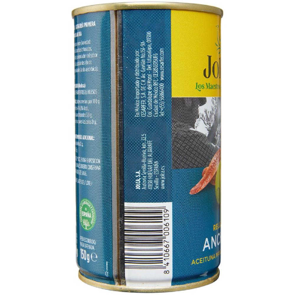Eroski Aceitunas rellenas de anchoa JOLCA lata 150 g Devoluciones gratuitas