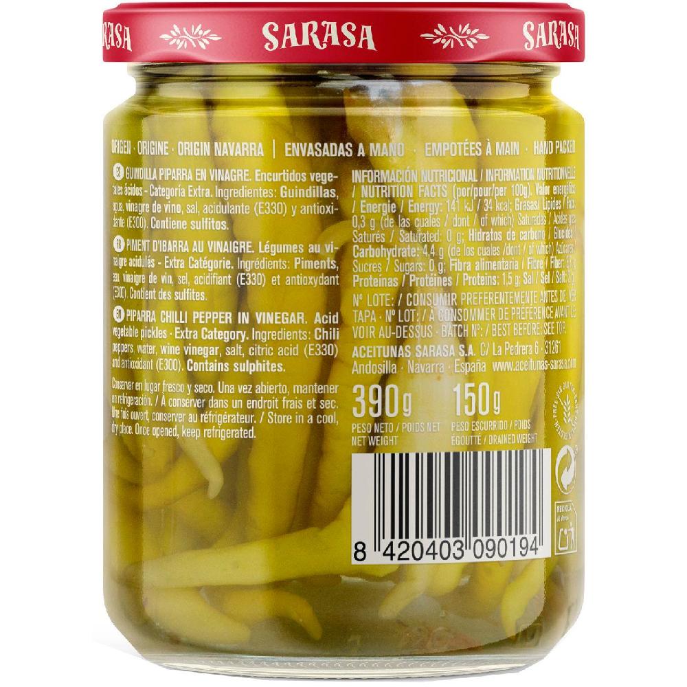 Eroski Guindillas vascas SARASA frasco 150 g 2025