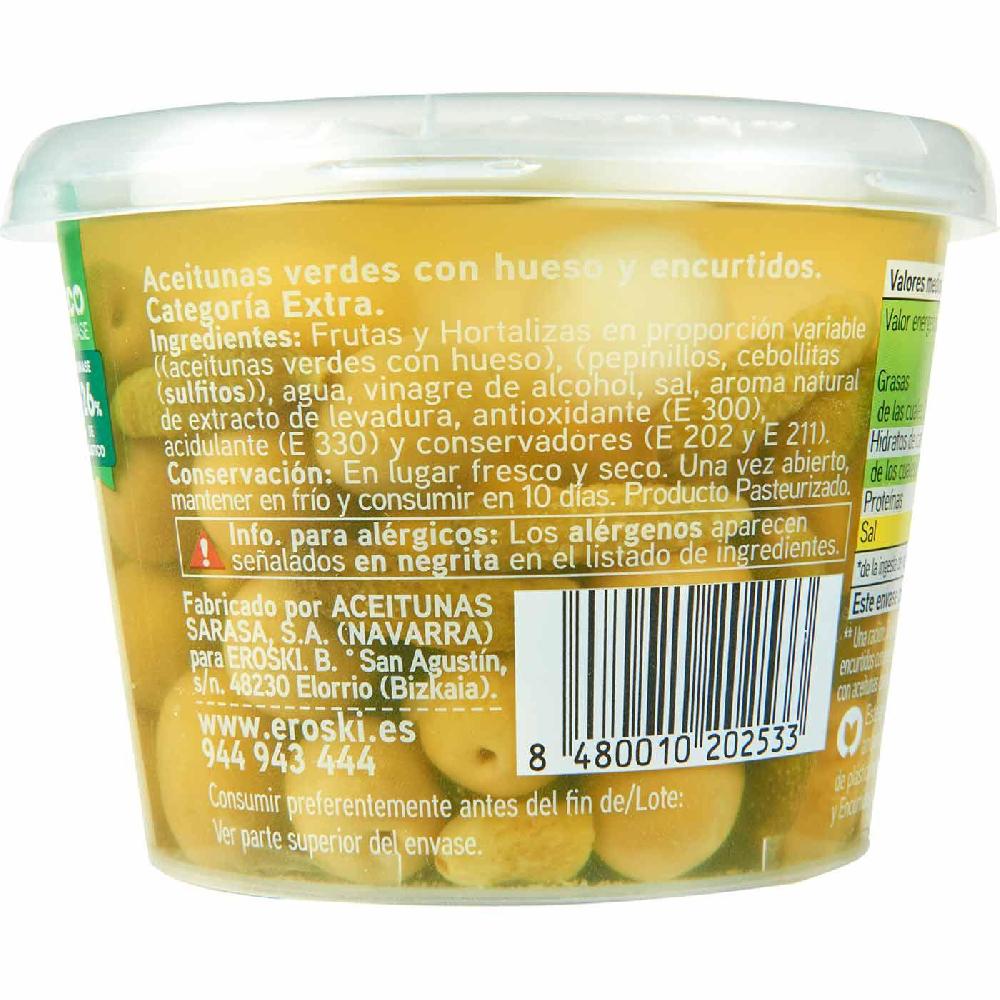 Eroski Cocktail de encurtidos EROSKI cubeta 300 g Tienda