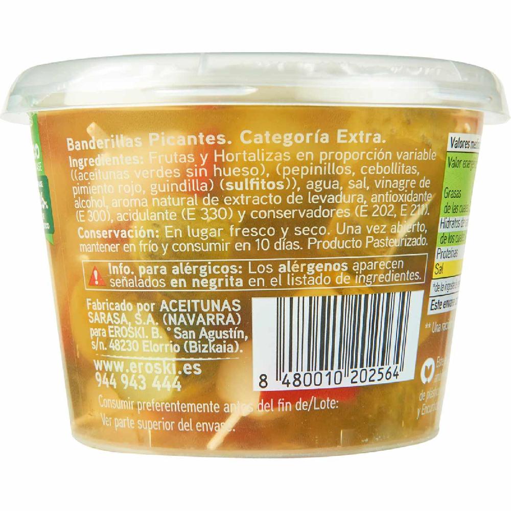 Eroski Banderillas picantes EROSKI cubeta 250 g Rebajas online