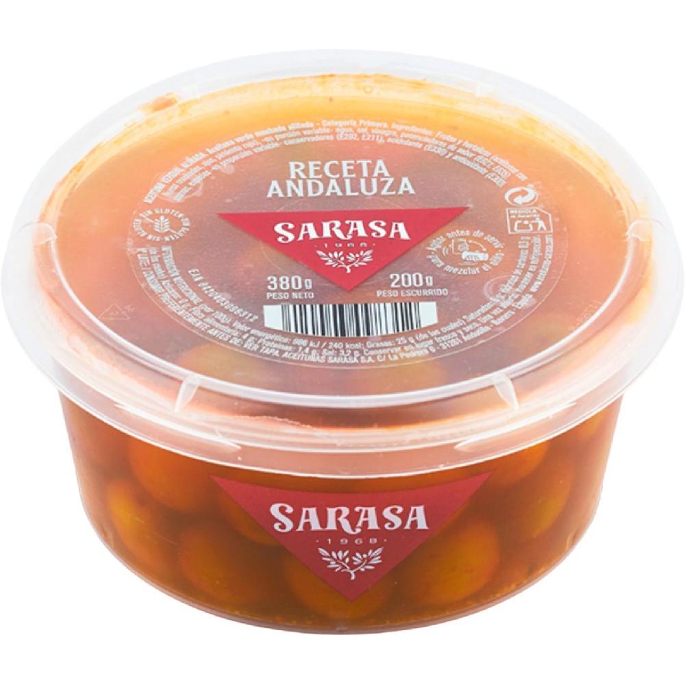 Eroski Aceitunas Receta del cortijo SARASA tarrina 200 g Envío gratis