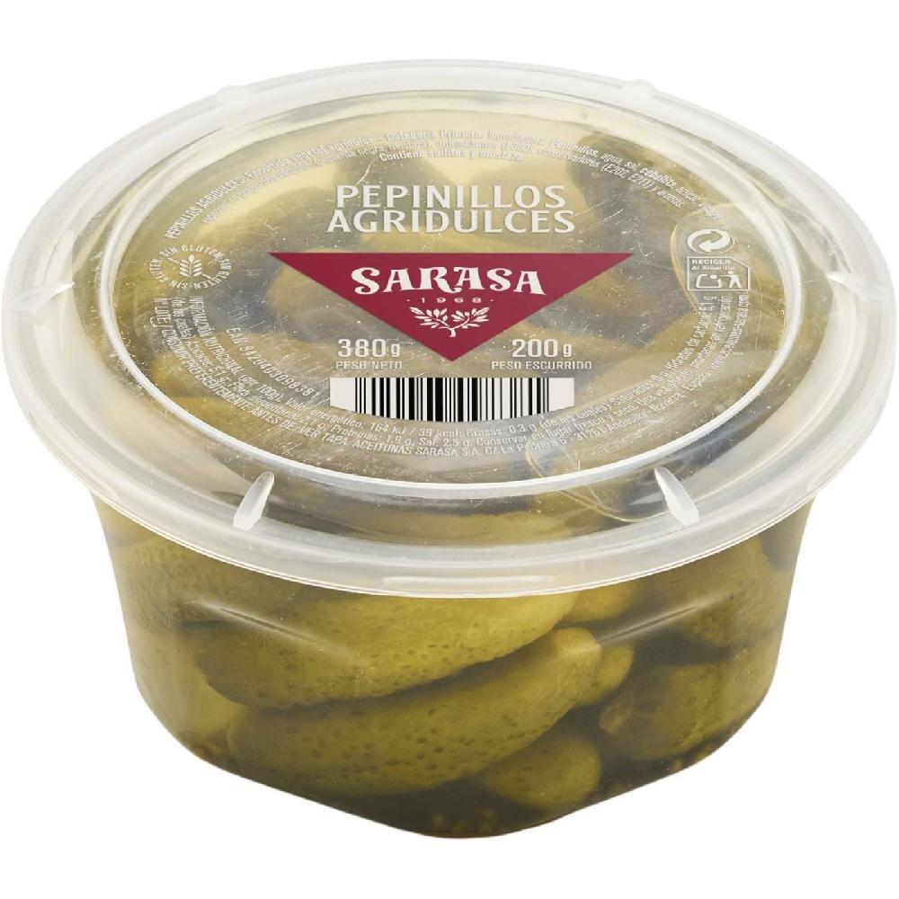 Eroski Pepinillos agridulces SARASA tarrina 200 g