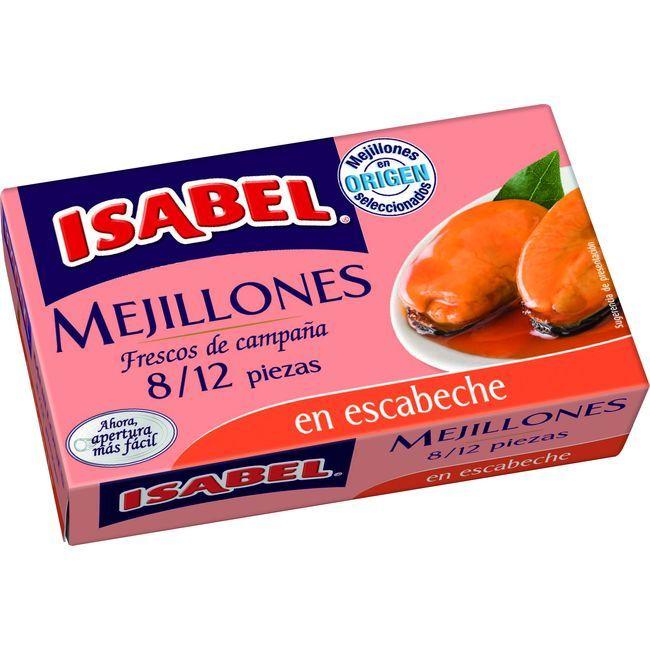 Eroski Mejillón en escabeche 8/12 piezas ISABEL lata 115 g Promoción trimestral