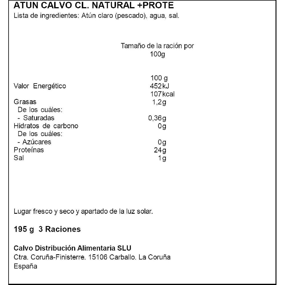 Eroski Atún claro natural +PRO CALVO pack 3x65 g Descuento por venta flash