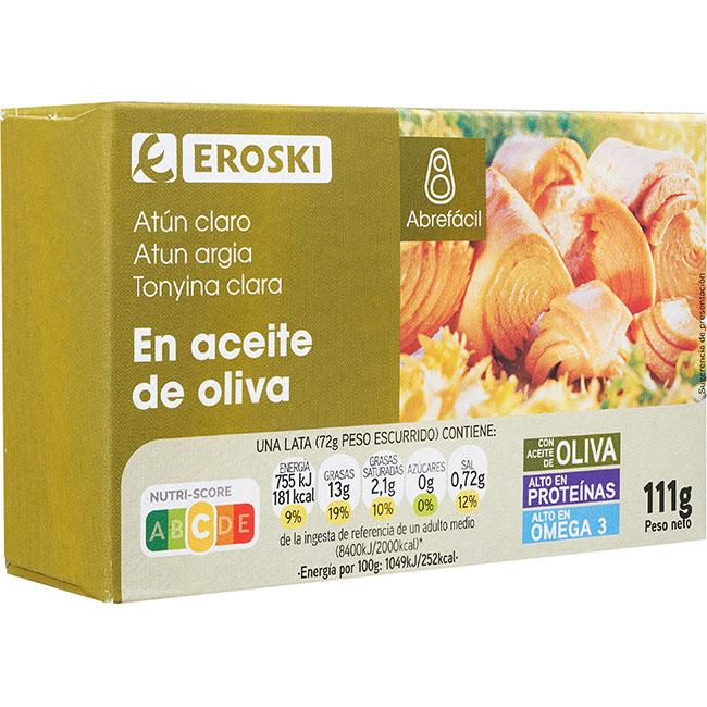 Eroski Atún claro en aceite de oliva EROSKI lata 111 g Venta caliente